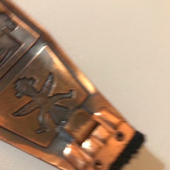 🧡Vintage 1960’s Solid Copper Aztec Belt Buckle🧡 - Picture 7 of 12